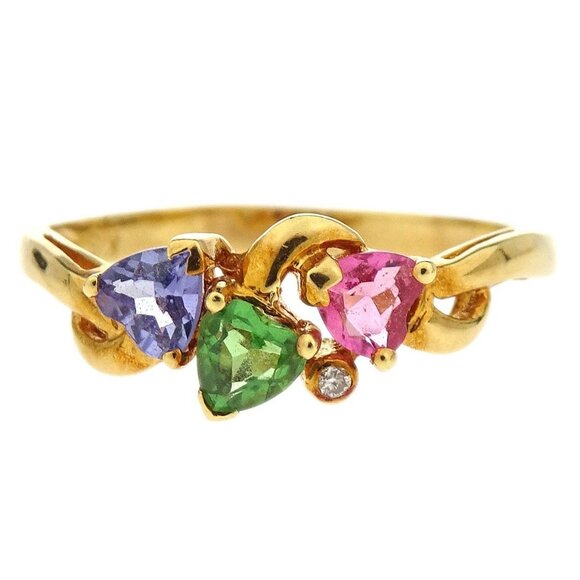 Jewelry - Ring 18K Tanzanite Garnet Gold #51 186821